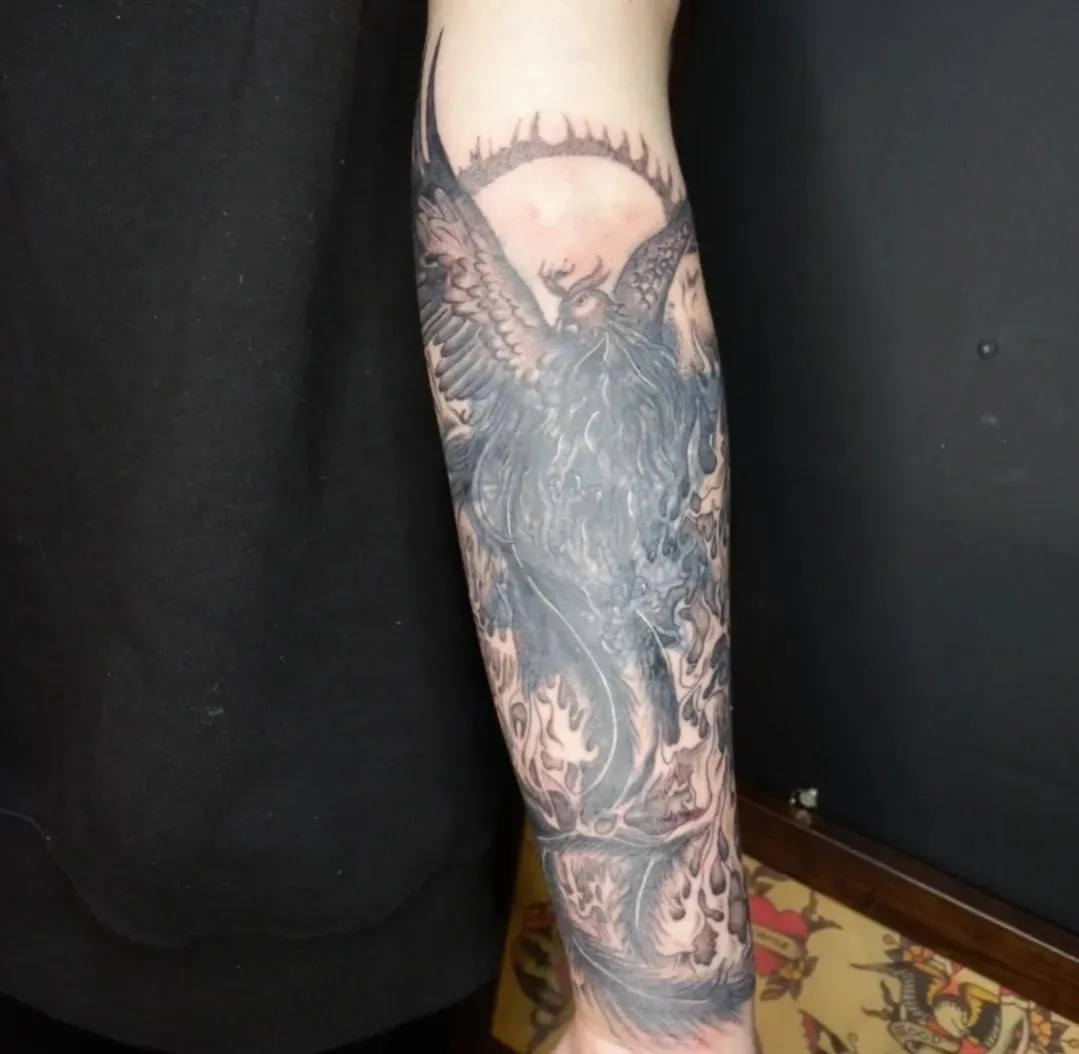 라인워크 불사조 커버업