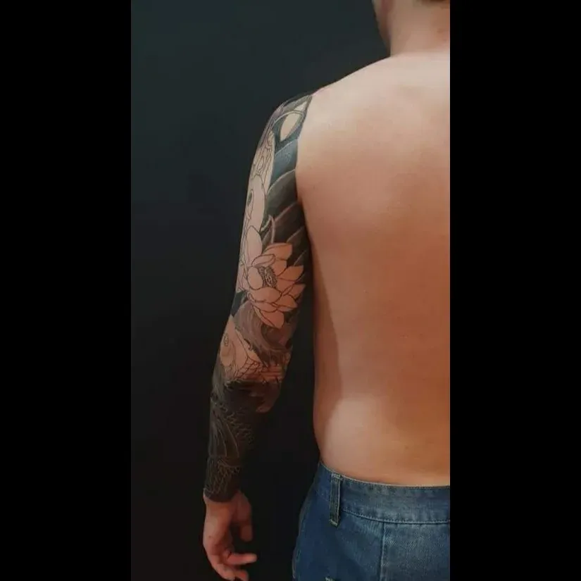 가슴긴팔 배경작업 목포타투 TS타투