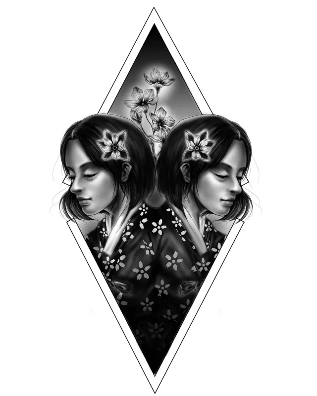 벚꽃과 여자 - 1