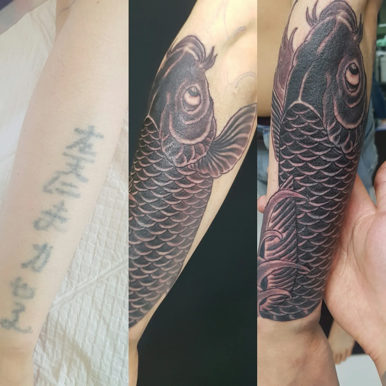 커버업타투 잉어