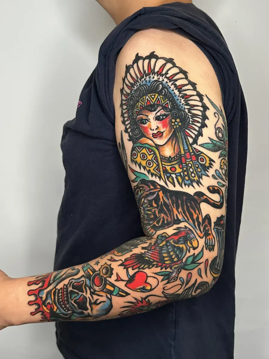 인천 올드스쿨타투 긴팔타투🤟🏻 - 1