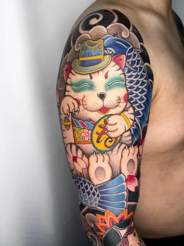 이레즈미 칠부타투 마네키네코타투 부천타투 제로타투