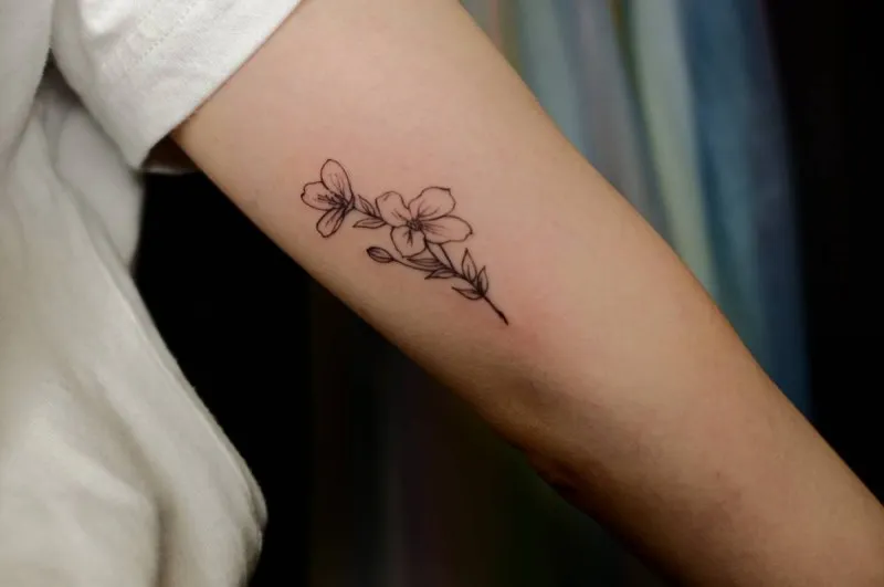 탄생화 라인워크 tattooist_petal - 1