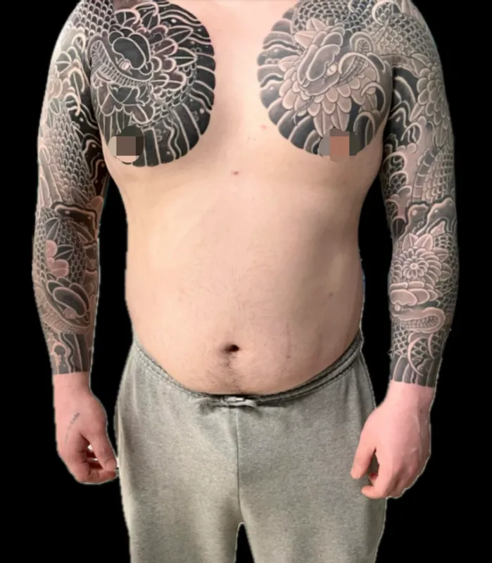 양가슴 긴팔 - 1