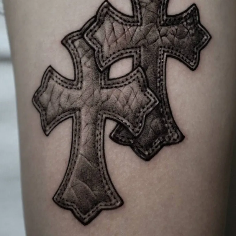 ⚜️ 크롬하츠 가죽 십자가 ⚜️