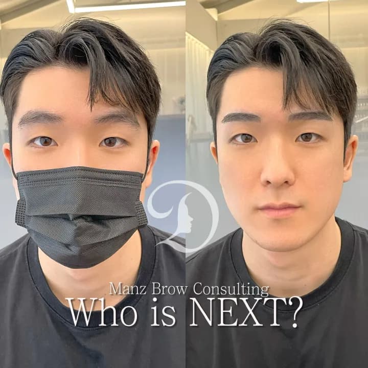 자연스러운 남자눈썹