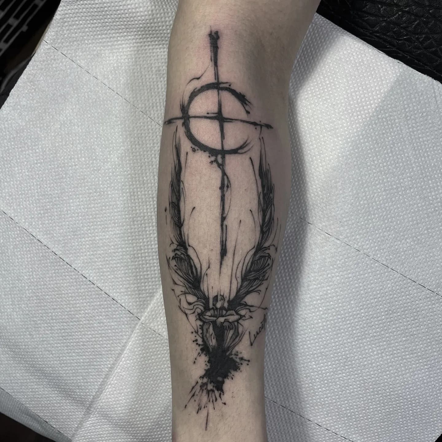 블랙워크 다크타투