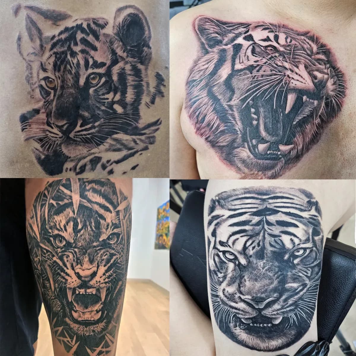 호랑이타투 블랙앤그레이타투 가슴타투 허벅지타투 인천타투 부천타투 부평타투 김포타투 최상의 작품을 만들어드립니다 - 1