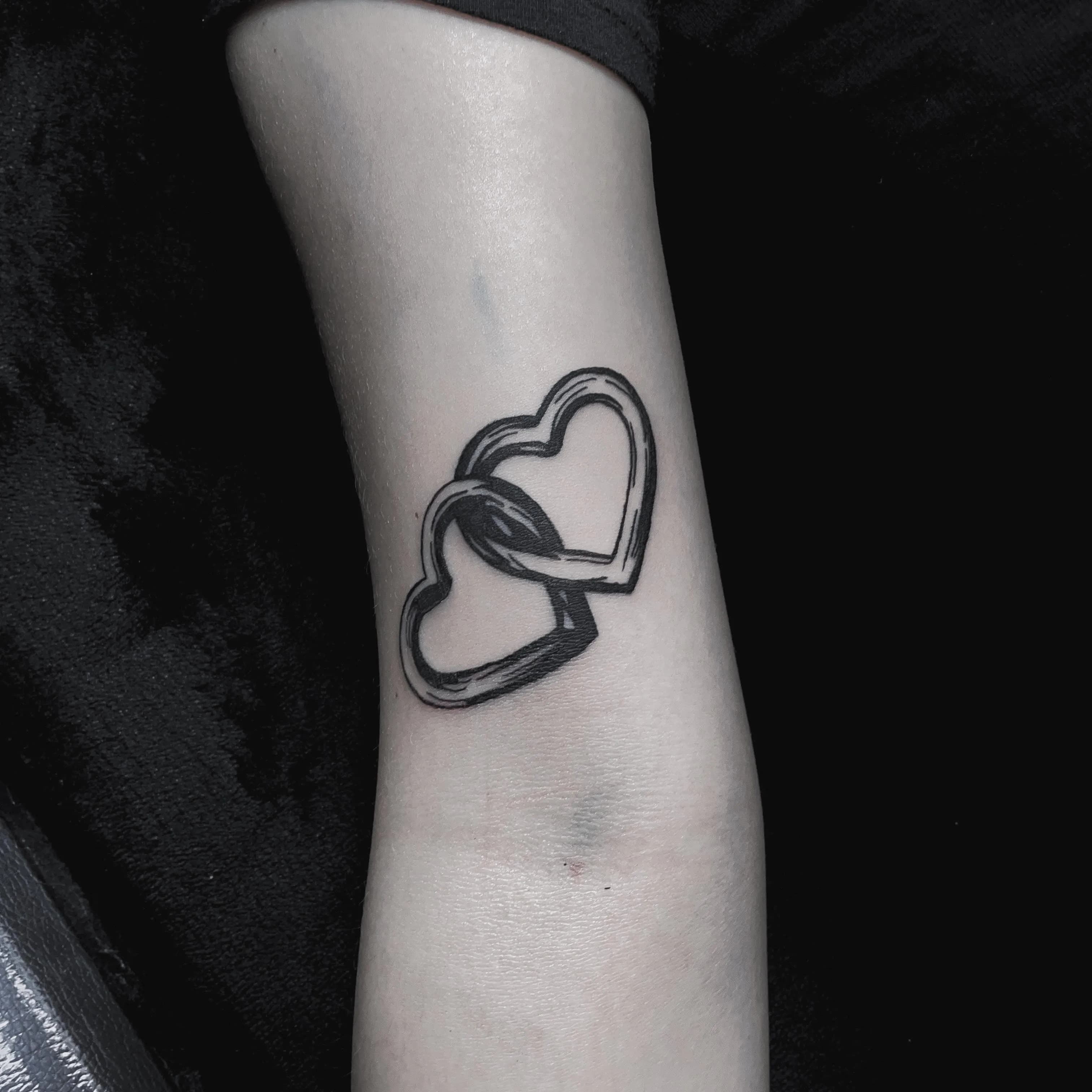 블랙워크 하트링