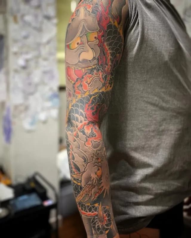 한야 용 긴팔 가쿠 메인채색 - 1