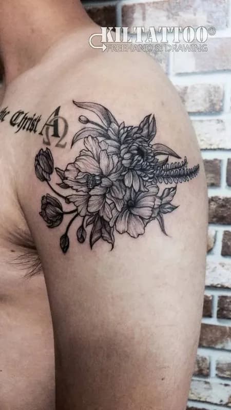 꽃타투(라인워크) - 1