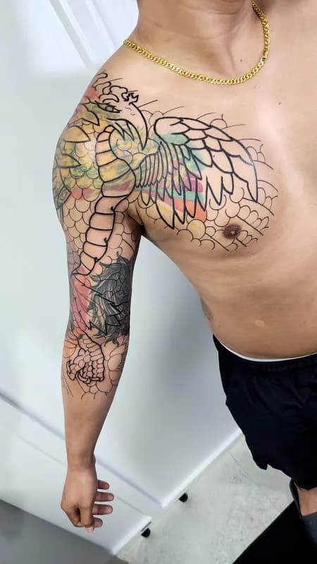 대구봉황타투, 봉황이레즈미, 대구이레즈미, 대구타투, 대구커버업타투잘하는곳, 대구타투유애, 가슴칠부이레즈미 - 1