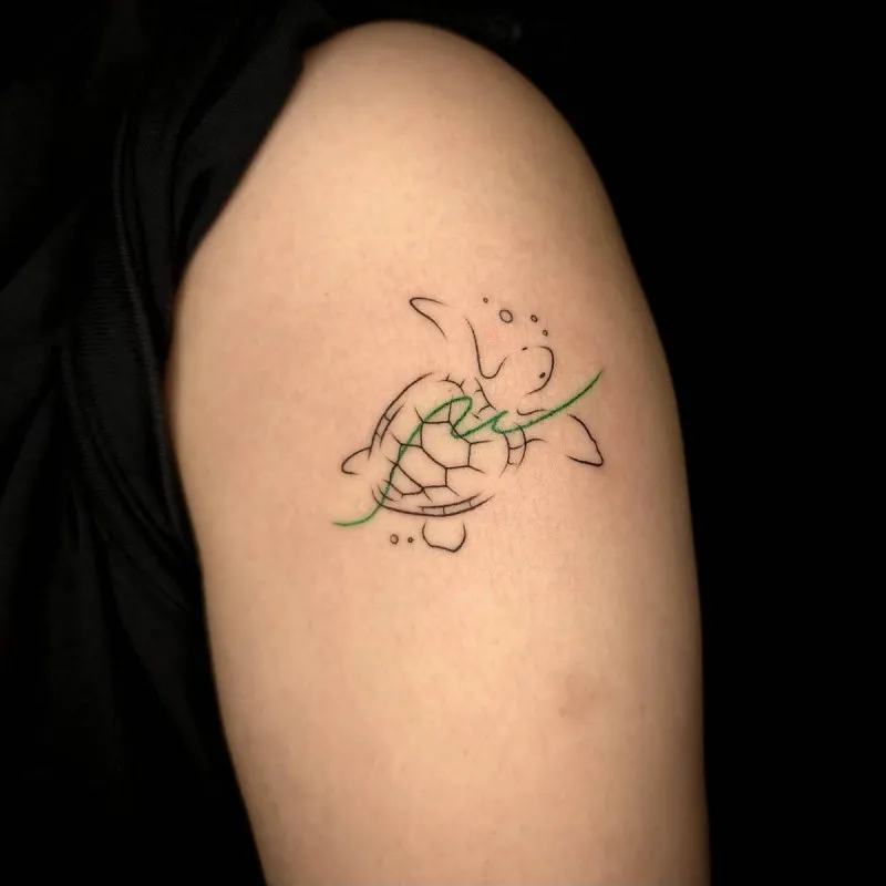 거북이 라인타투 - 1