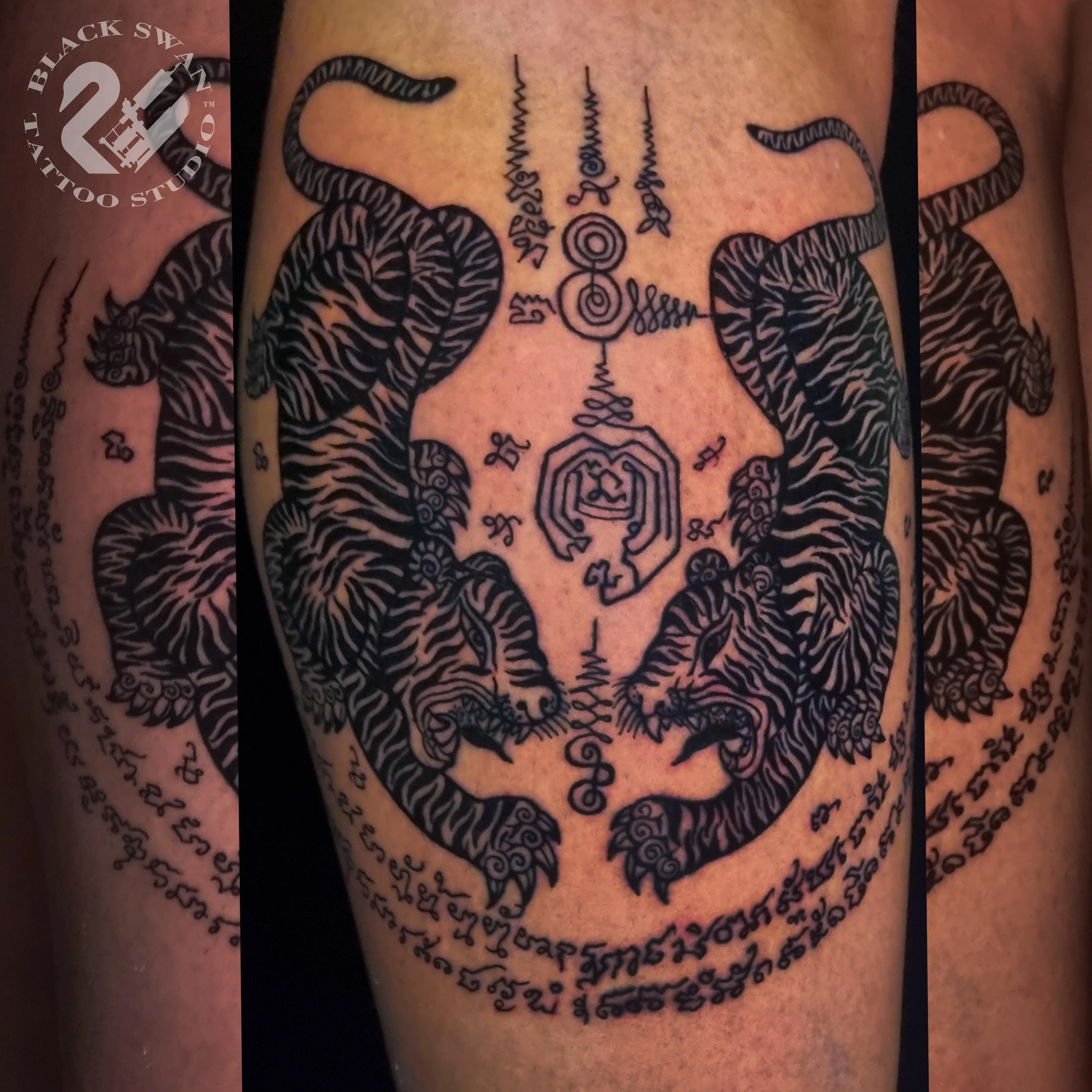 성남타투 /모든장르가능/ 태국 타투 샥얀 호랑이