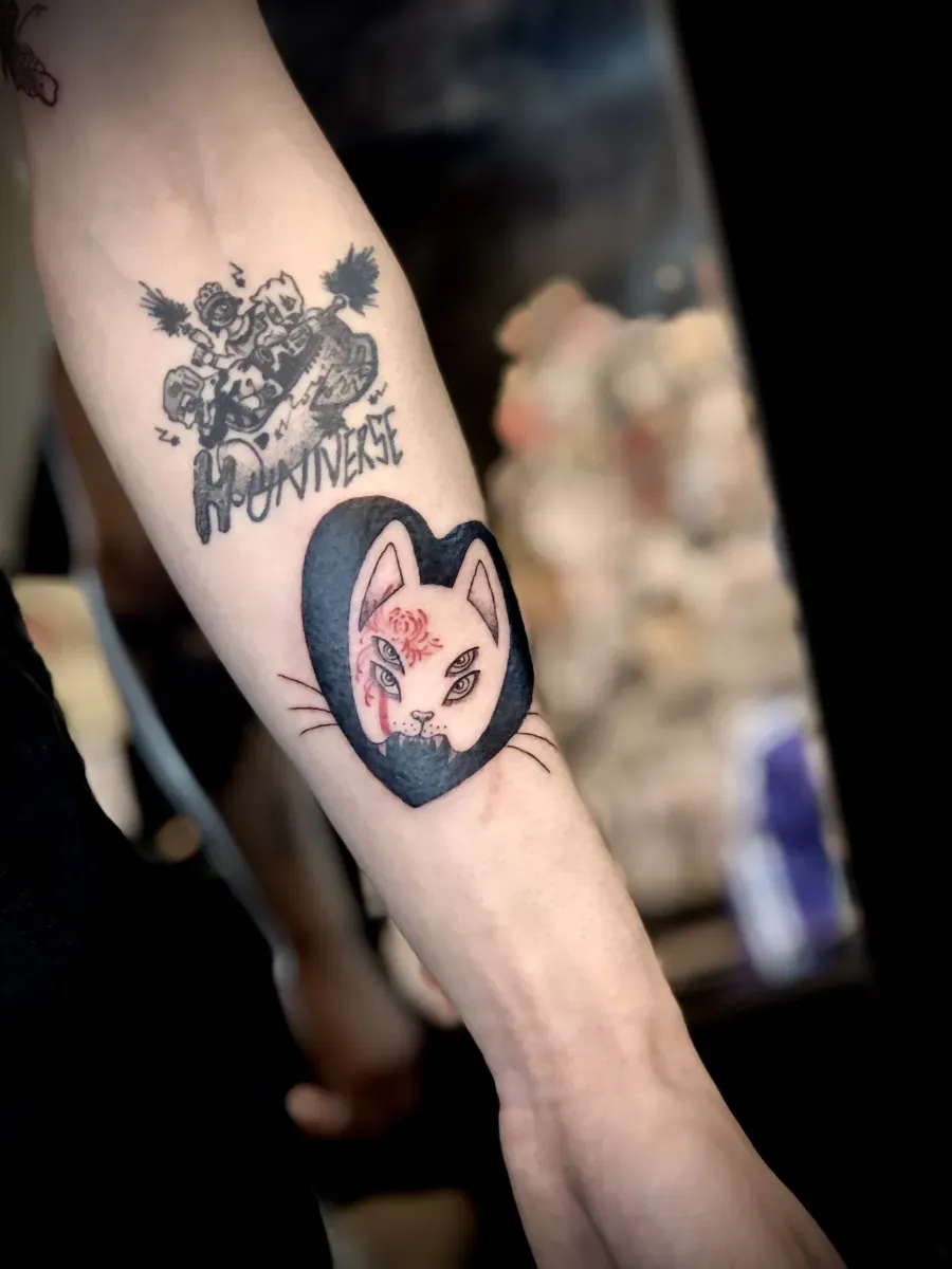 묘당타투 여우 가면 - 1