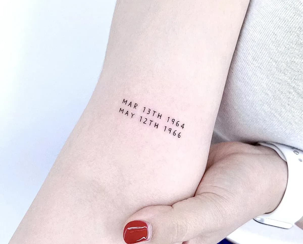 인천타투 주안타투 레터링타투 생년월일타투 숫자타투 - 1