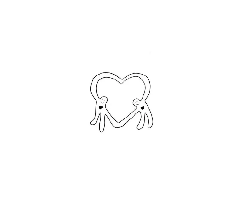 사람타투,하트타투 - 1