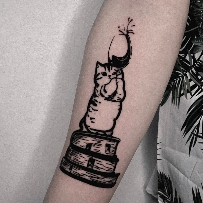 블랙워크 고양이