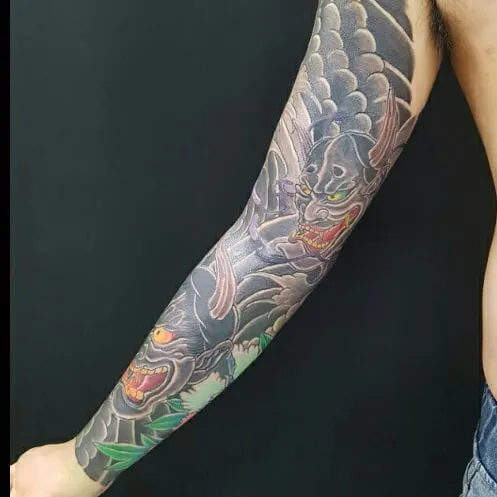 이레즈미 가슴긴팔 타투