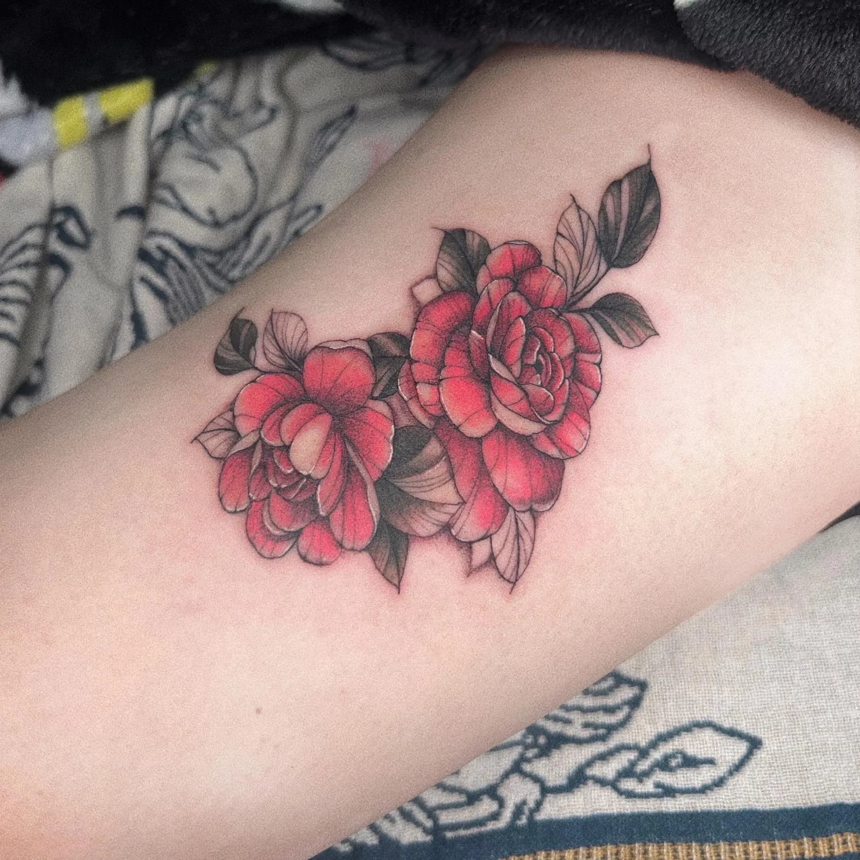 꽃 타투 창원타투