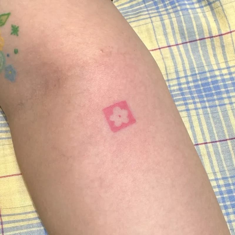 스탬프타투 도장타투 꽃타투