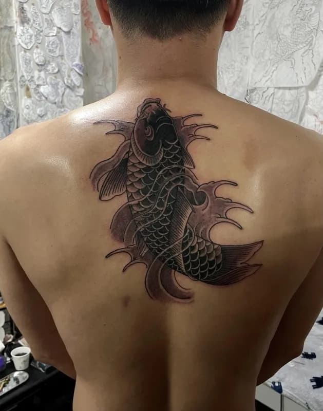 커버업 잉어 타투 - 1