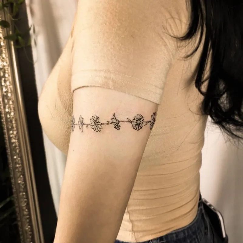할인)꽃 팔찌 tattooist_petal - 1