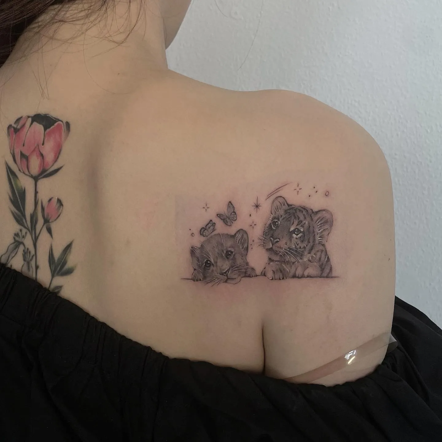 미니타투 아기호랑이 호랑이