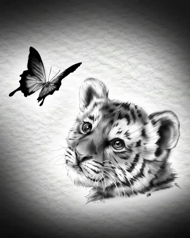 아기호랑이와 나비 - 1