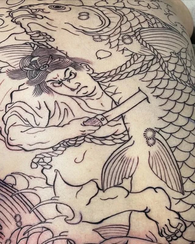 이레즈미) 등판 작업 - 1