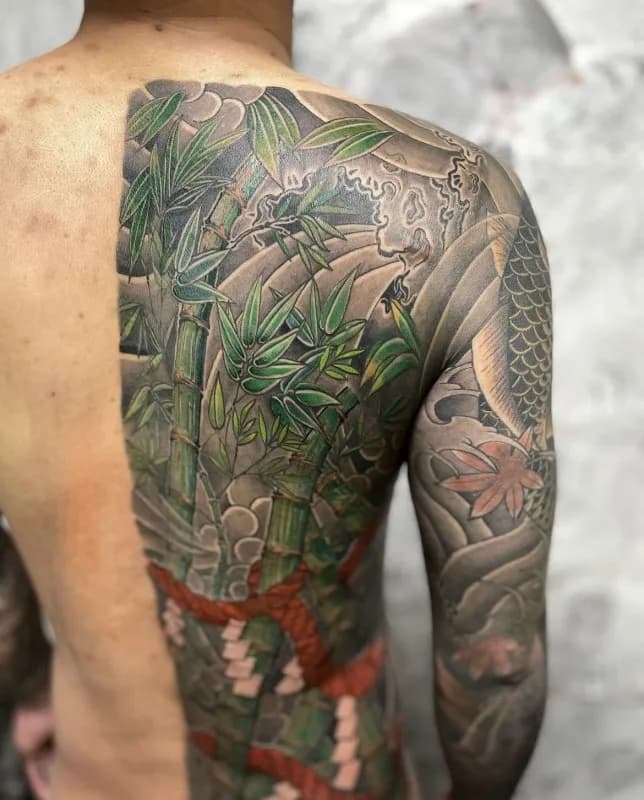 (이레즈미)등반판 대나무 작업🔥 - 1