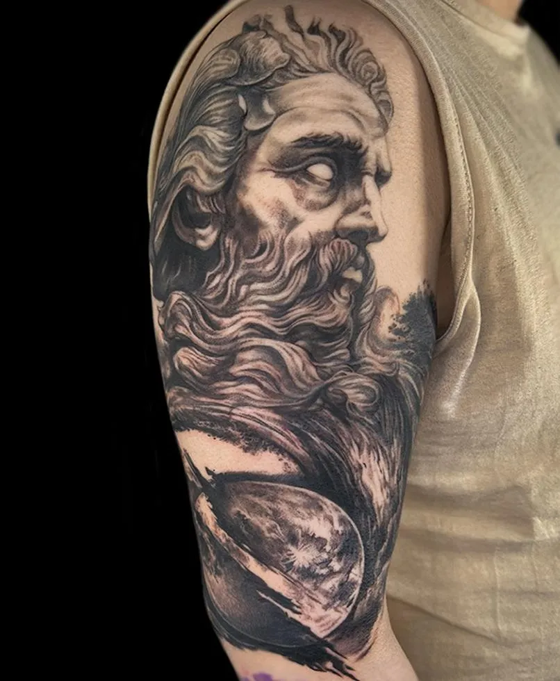 포세이돈과 아르테미스 소재 긴팔 진행중