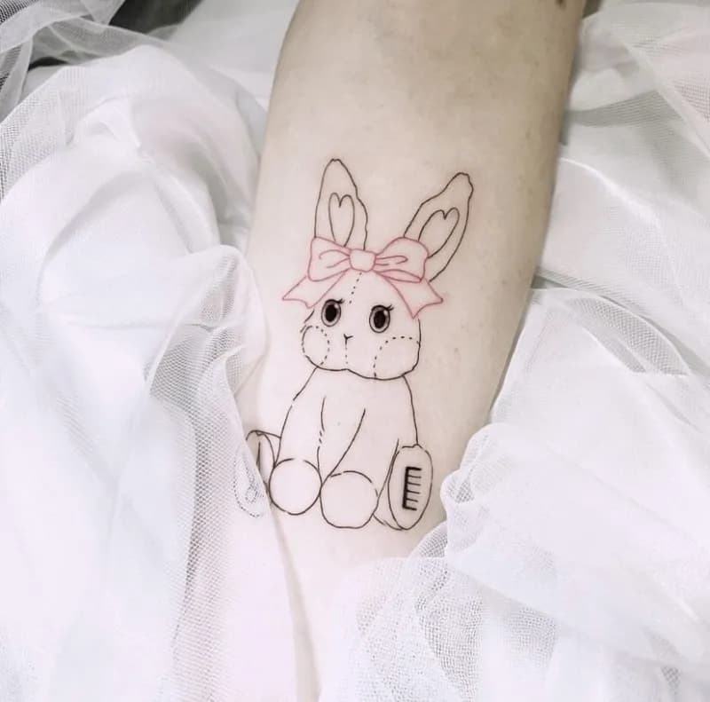 부산타투 서면타투 미니타투 감성타투 토끼타투 - 1